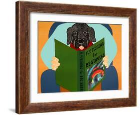 Fly Fishing For Beginners-Stephen Huneck-Framed Giclee Print