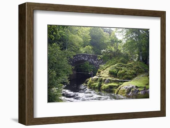 Fly Fishing on the River Shiel, Near Acharacle, Invernesshire, Scotland, United Kingdom, Europe-Duncan Maxwell-Framed Photographic Print