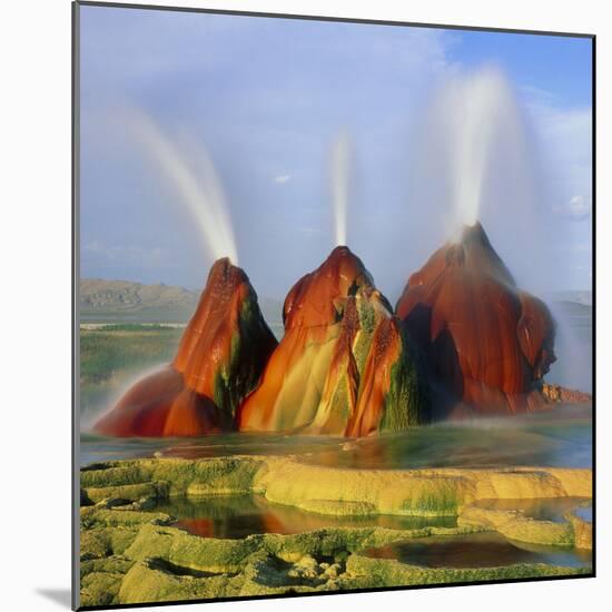 Fly Geyser In the Black Rock Desert, Nevada, USA-Keith Kent-Mounted Premium Photographic Print