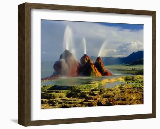 Fly Geyser In the Black Rock Desert, Nevada, USA-Keith Kent-Framed Photographic Print