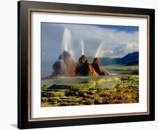 Fly Geyser In the Black Rock Desert, Nevada, USA-Keith Kent-Framed Photographic Print