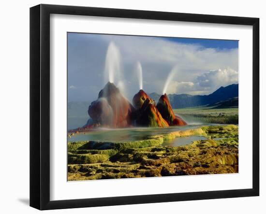 Fly Geyser In the Black Rock Desert, Nevada, USA-Keith Kent-Framed Photographic Print