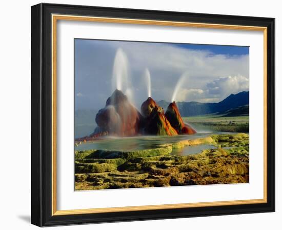 Fly Geyser In the Black Rock Desert, Nevada, USA-Keith Kent-Framed Photographic Print