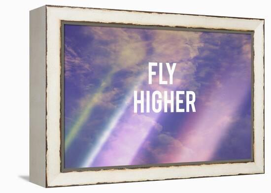 Fly Higher-Vintage Skies-Framed Premier Image Canvas