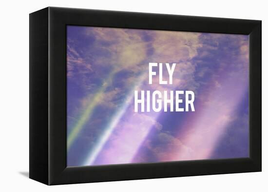 Fly Higher-Vintage Skies-Framed Premier Image Canvas