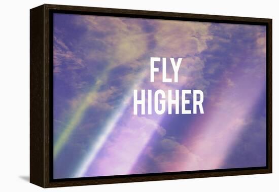 Fly Higher-Vintage Skies-Framed Premier Image Canvas