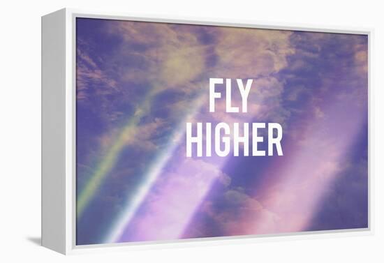 Fly Higher-Vintage Skies-Framed Premier Image Canvas
