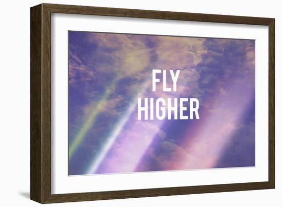 Fly Higher-Vintage Skies-Framed Giclee Print