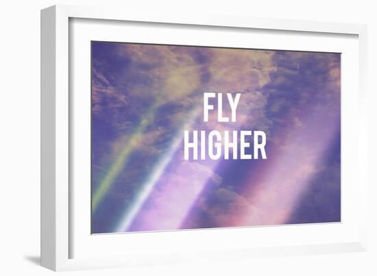 Fly Higher-Vintage Skies-Framed Premium Giclee Print