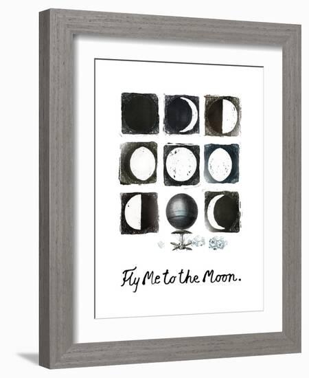 Fly me to the Moon-null-Framed Giclee Print