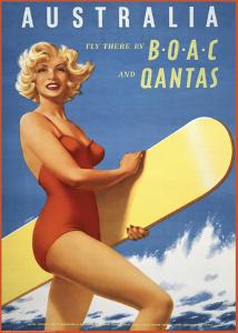 Fly to Australia by BOAC and Qantas
