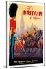 Fly To Britain By Clipper - Pan American World Airways (PAA) - British Royal Procession-Mark Von Arenburg-Mounted Art Print