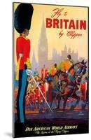 Fly To Britain By Clipper - Pan American World Airways (PAA) - British Royal Procession-Mark Von Arenburg-Mounted Art Print