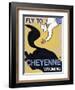Fly to Cheyenne Wyoming-Jean Pierre Got-Framed Art Print