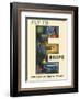 Fly to Europe - The System Of The Flying Clippers - Pan American World Airways-Jean Carlu-Framed Art Print