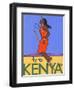 Fly to Kenya-Jean Pierre Got-Framed Art Print