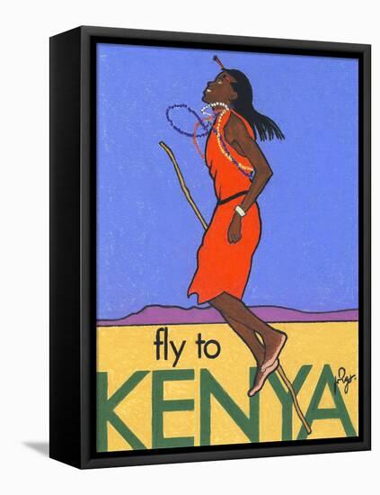 Fly to Kenya-Jean Pierre Got-Framed Stretched Canvas
