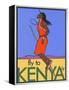 Fly to Kenya-Jean Pierre Got-Framed Stretched Canvas