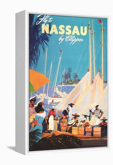 Fly to Nassau Poster-null-Framed Stretched Canvas