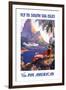 Fly to South Seas Isles via Pan American - Pan American Airlines (PAA)-Paul George Lawler-Framed Giclee Print