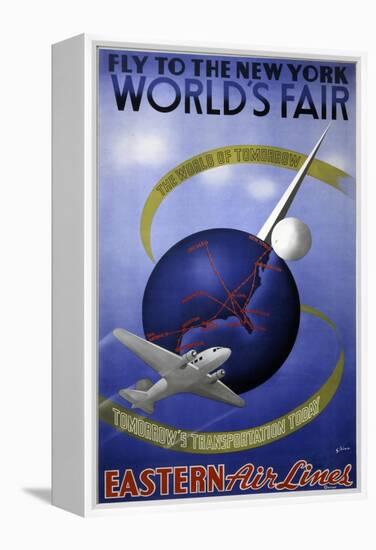 Fly to the New York World's Fair-null-Framed Stretched Canvas