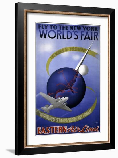 Fly to the New York World's Fair-null-Framed Art Print