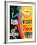 Fly TWA Las Vegas, c.1960-David Klein-Framed Giclee Print