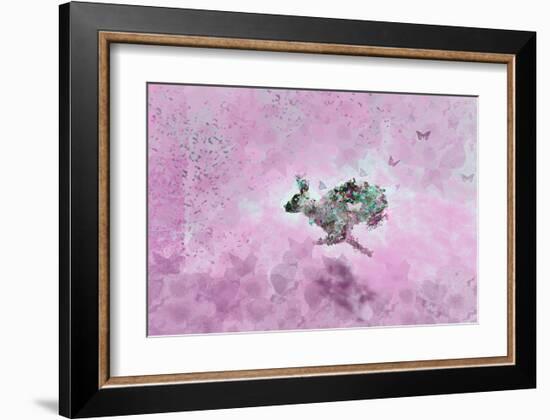 Fly with Hare-Claire Westwood-Framed Art Print