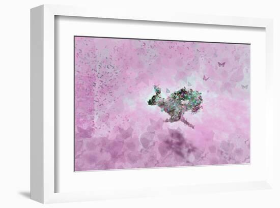 Fly with Hare-Claire Westwood-Framed Art Print