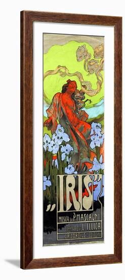 Flyer for the opera-Adolfo Hohenstein-Framed Giclee Print