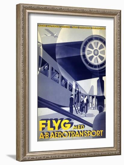 Flyg Med A-B Aerotransport-null-Framed Art Print