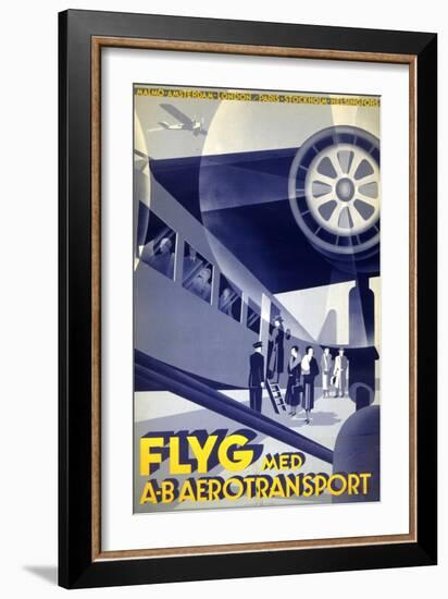 Flyg Med A-B Aerotransport--Framed Art Print