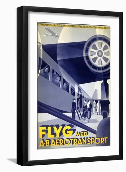 Flyg Med A-B Aerotransport-null-Framed Art Print