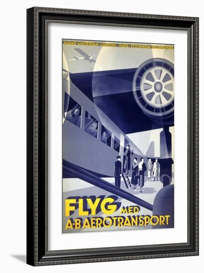 Flyg Med A-B Aerotransport-null-Framed Art Print