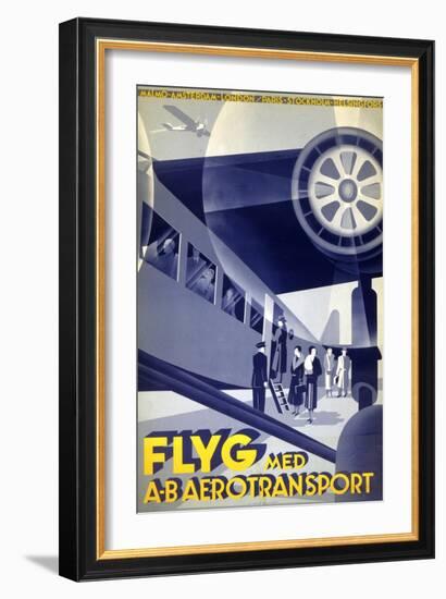 Flyg Med A-B Aerotransport--Framed Art Print