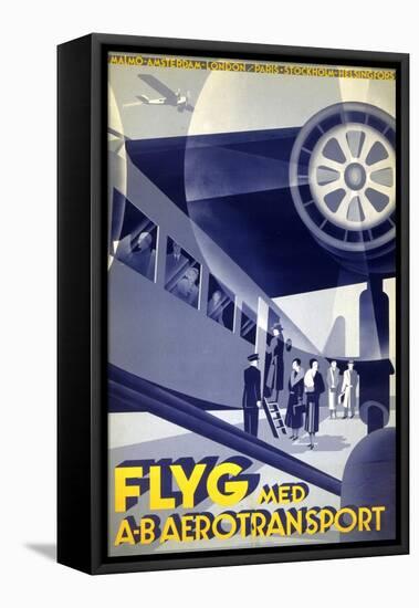 Flyg Med A-B Aerotransport-null-Framed Stretched Canvas