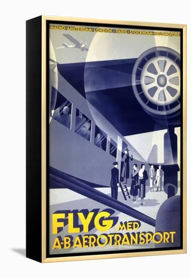 Flyg Med A-B Aerotransport-null-Framed Stretched Canvas