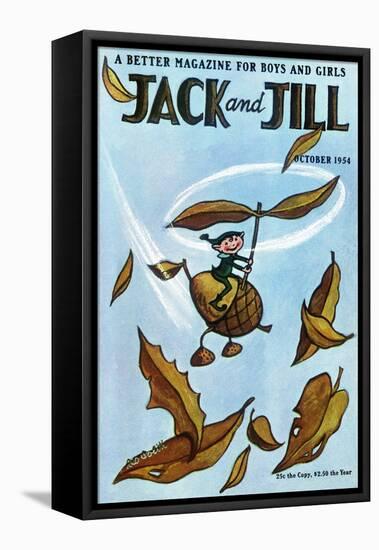 Flying Acorn - Jack and Jill, October 1954-Leo Politi-Framed Premier Image Canvas