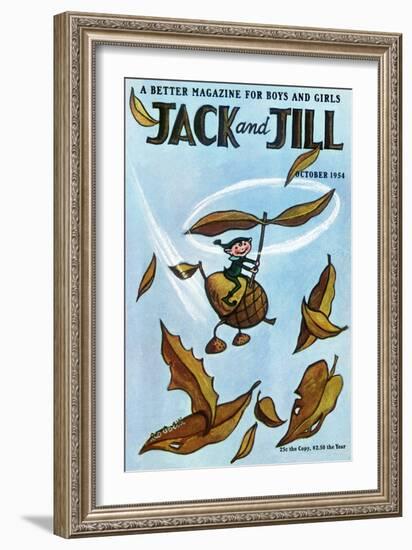 Flying Acorn - Jack and Jill, October 1954-Leo Politi-Framed Giclee Print