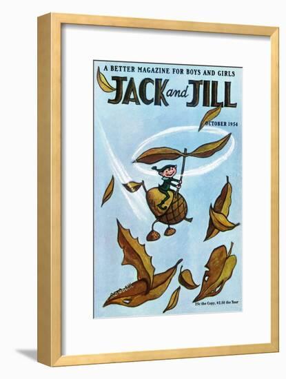 Flying Acorn - Jack and Jill, October 1954-Leo Politi-Framed Giclee Print