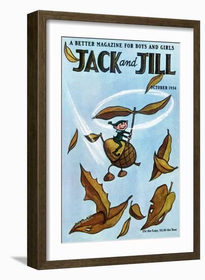 Flying Acorn - Jack and Jill, October 1954-Leo Politi-Framed Giclee Print