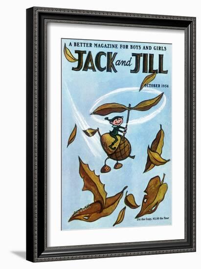 Flying Acorn - Jack and Jill, October 1954-Leo Politi-Framed Giclee Print