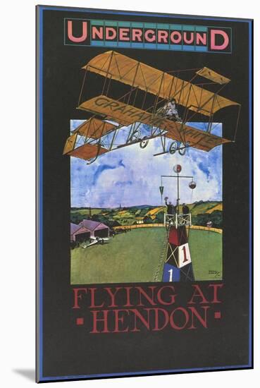 Flying At Hendon-Tony Sarg-Mounted Art Print