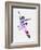 Flying Ballerina Watercolor 1-Irina March-Framed Art Print