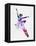 Flying Ballerina Watercolor 1-Irina March-Framed Stretched Canvas
