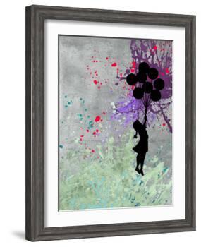 Flying Balloon Girl-Banksy-Framed Giclee Print