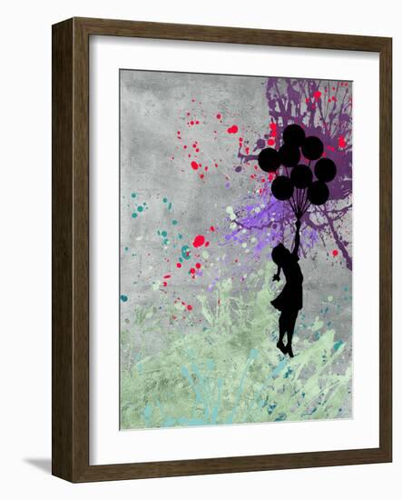 Flying Balloon Girl-Banksy-Framed Giclee Print