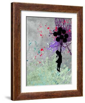 Flying Balloon Girl-Banksy-Framed Giclee Print