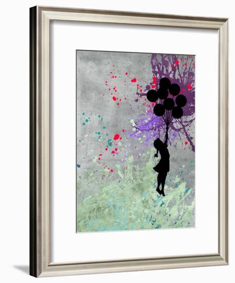 Flying Balloon Girl-Banksy-Framed Giclee Print