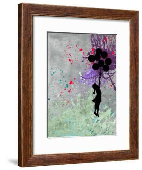 Flying Balloon Girl-Banksy-Framed Giclee Print
